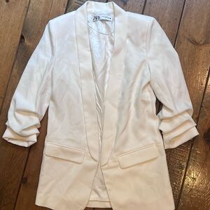 Zara Women's White Blazer Jacket